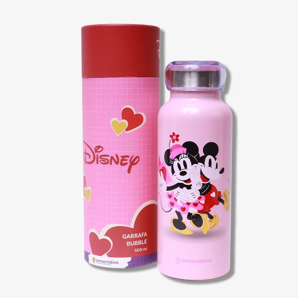 Garrafa Bubble Mickey e Minnie Namorados – 650ml 