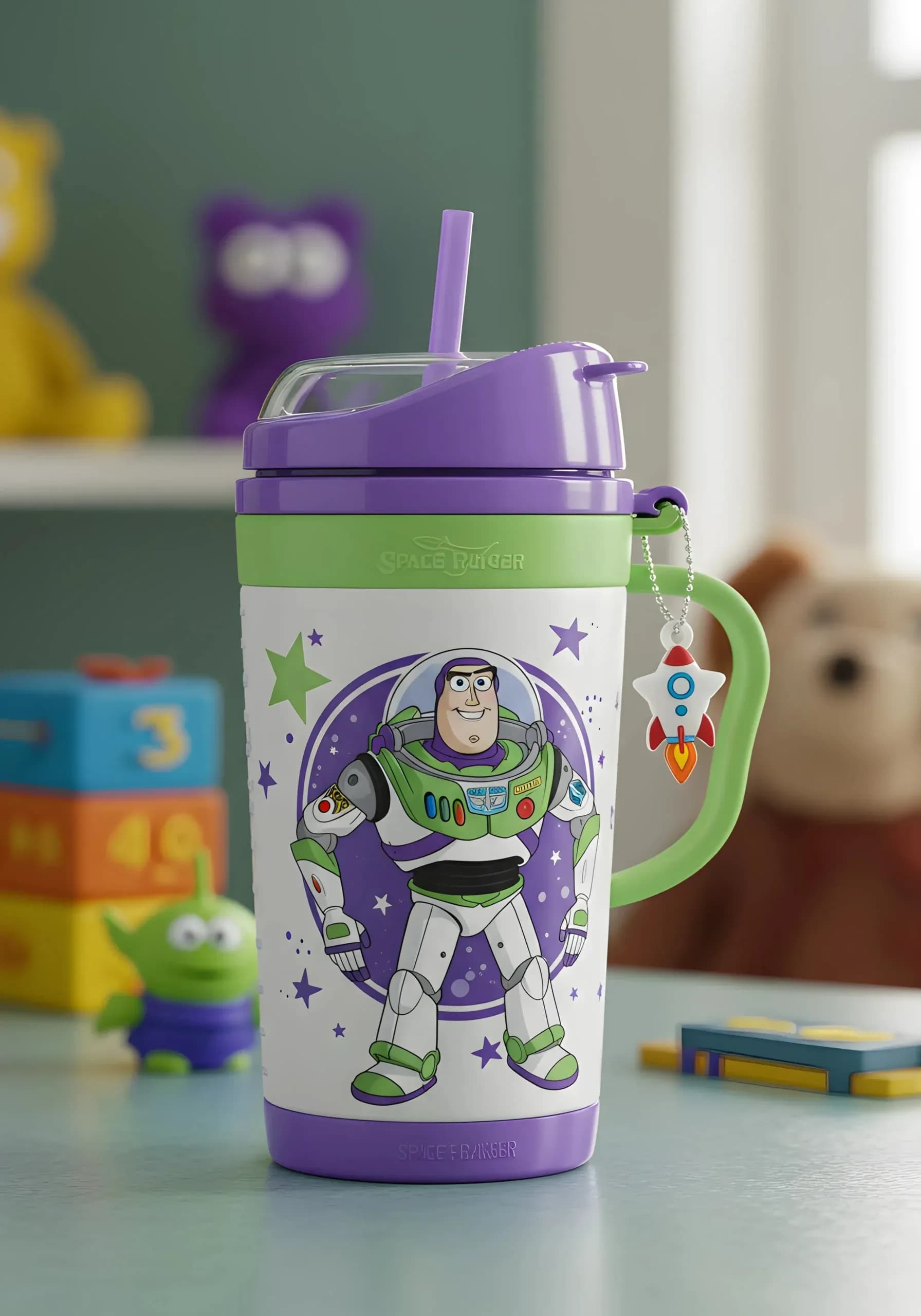 Copo Térmico + Pingente Buzz Lightyear 1,15L 